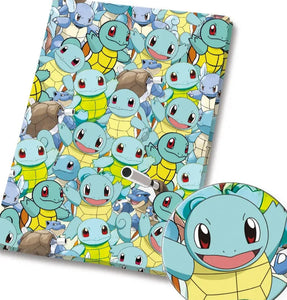 Squirtle polyCotton Fabric Half Yard (18” x 55”)