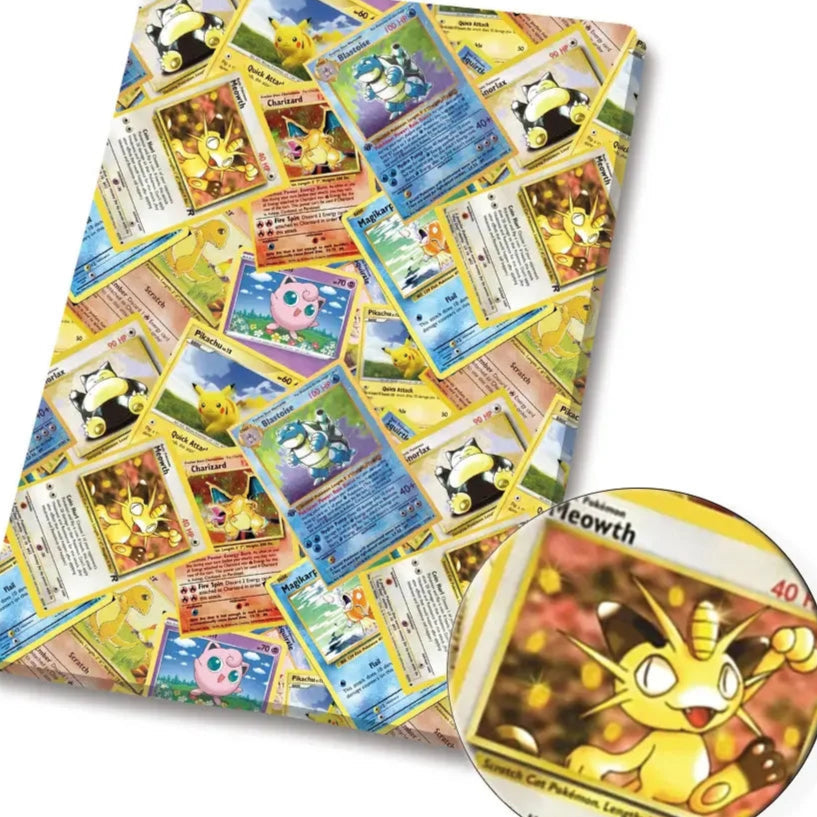 Pokemon Cards polyCotton Fabric Half Yard (18” x 55”)