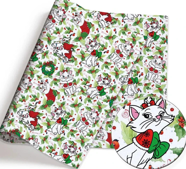 Christmas Marie Cotton Fabric Half Yard (18” x 55”)