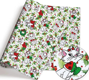 Christmas Marie Cotton Fabric Half Yard (18” x 55”)