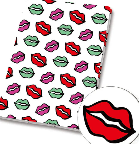 Lips polyCotton Fabric Half Yard (18” x 55”)