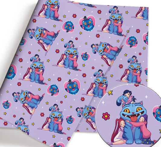 KPop Demon Hunters Derpy polyCotton Fabric Half Yard (18” x 55”) 47482
