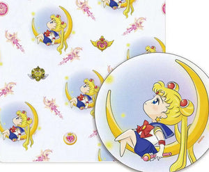 Sailor Moon polyCotton Fabric Half Yard (18” x 55”)