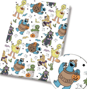 Sesame Street polyCotton Fabric Half Yard (18” x 55”)