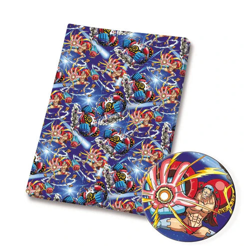 Anime Pirate Polycotton Fabric - Half Yard (18” x 55”) 12727