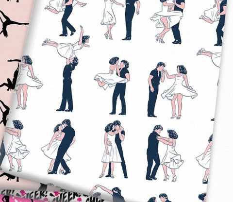 Dirty Dancing Cotton Fabric Half Yard (18” x 55”)