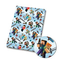 Pixel Blocks game Polycotton Fabric - Half Yard (18” x 55”) 90058