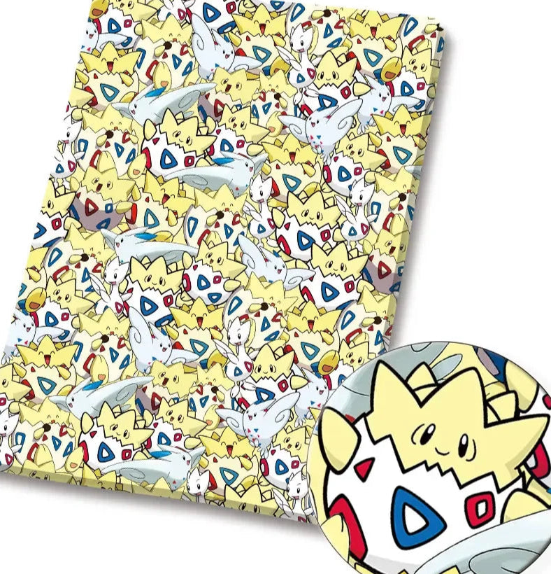 Togepi polyCotton Fabric Half Yard (18” x 55”)