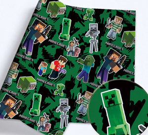 Minecraft polyCotton Fabric Half Yard (18” x 55”)