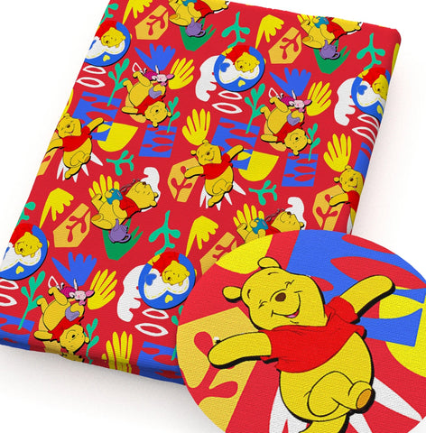 Winnie the Pooh polyCotton Fabric Half Yard (18” x 55”)