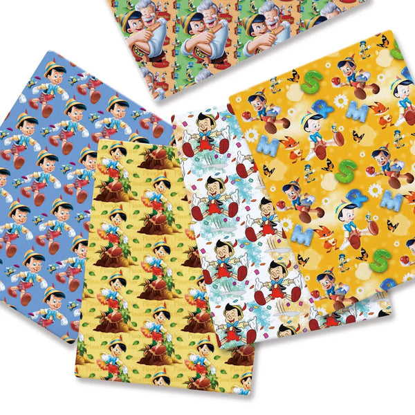 Pinocchio Cotton Fabric Half Yard (18” x 55”)