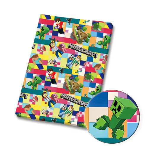 Pixel Blocks game Polycotton Fabric - Half Yard (18” x 55”) 90043
