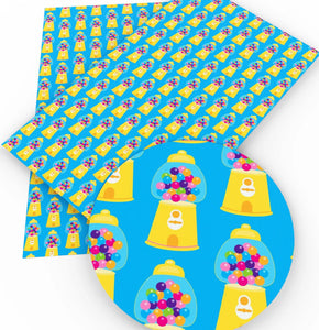 Gumball Machines polyCotton Fabric Half Yard (18” x 55”)