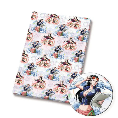 Anime Pirate Polycotton Fabric - Half Yard (18” x 55”) 12725