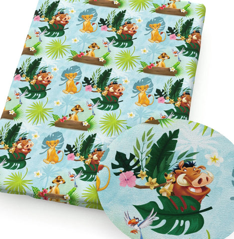 Lion King PolyCotton Fabric Half Yard (18” x 55”)