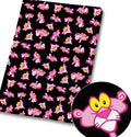 Retro cartoon Panther Polycotton Fabric - Half Yard (18” x 55”) 5447