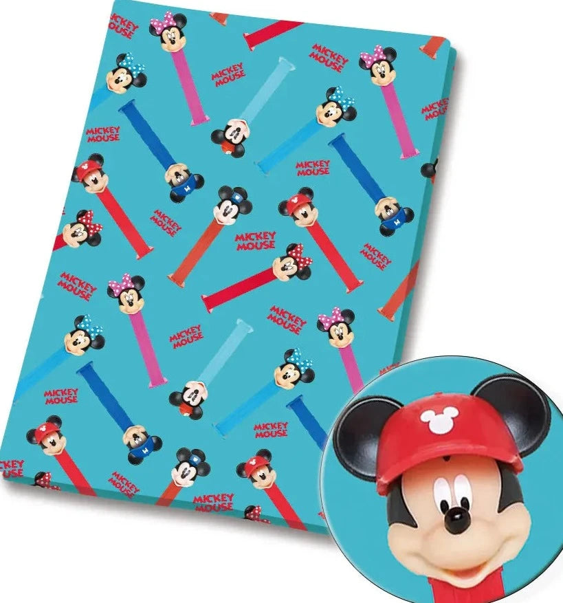 Mickey and Minnie Pez Cotton Fabric Half Yard (18” x 55”)