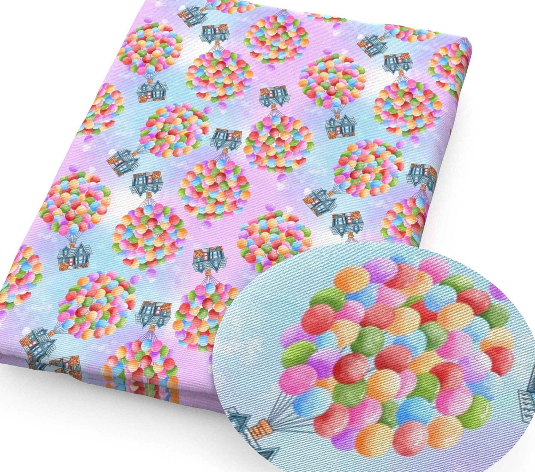 Up Balloons Cotton Fabric Half Yard (18” x 55”)