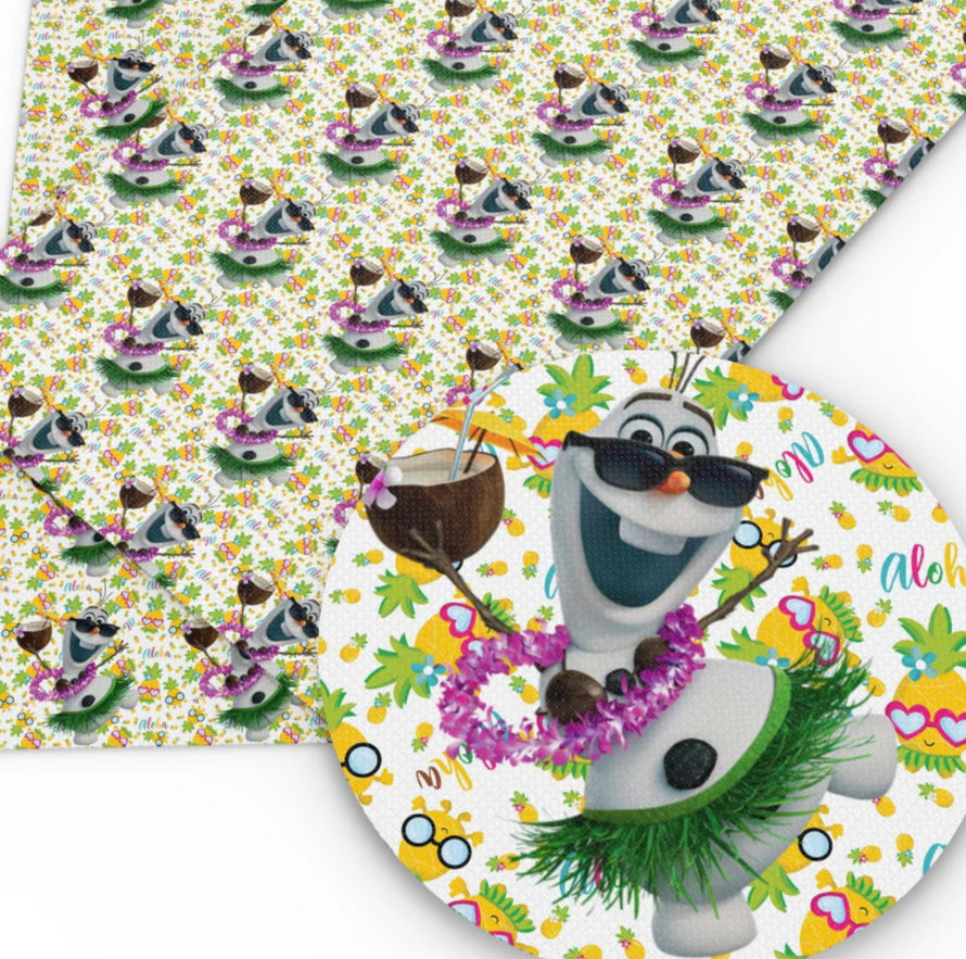 Olaf summer polyCotton Fabric Half Yard (18” x 55”)