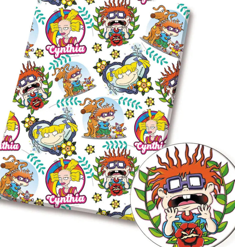 Rugrats polyCotton Fabric Half Yard (18” x 55”)