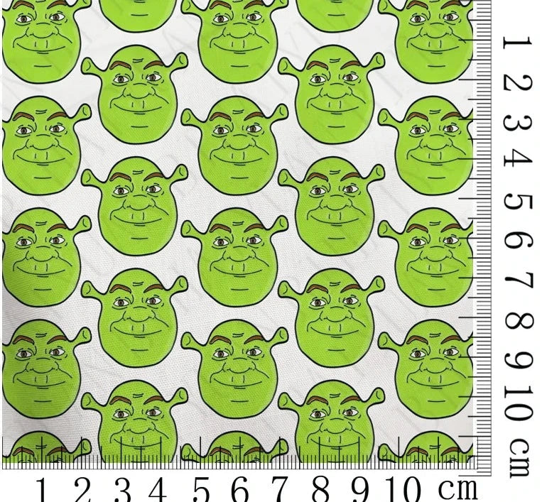 Shrek Cotton Fabric Half Yard (18” x 55”)