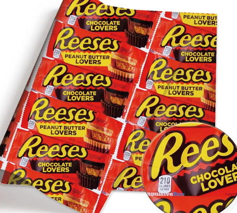 Reeses Peanut Butter polyCotton Fabric Half Yard (18” x 55”)