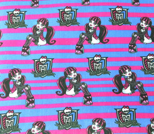 Monster High polyCotton Fabric Half Yard (18” x 55”)