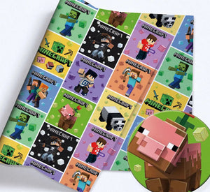 Minecraft polyCotton Fabric Half Yard (18” x 55”)