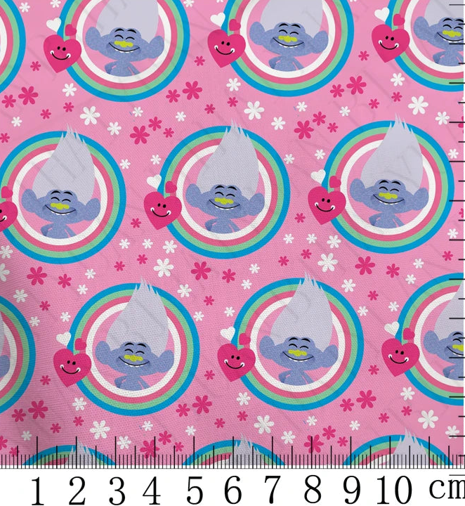 Trolls Little Diamond polyCotton Fabric Half Yard (18” x 55”)