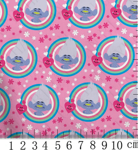 Trolls Little Diamond polyCotton Fabric Half Yard (18” x 55”)