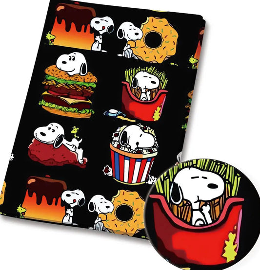 Snoopy Hamburger polyCotton Fabric Half Yard (18” x 55”) 33367-1