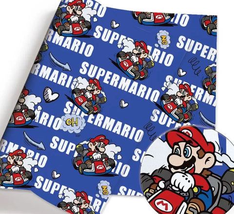 Super Mario polyCotton Fabric Half Yard (18” x 55”)