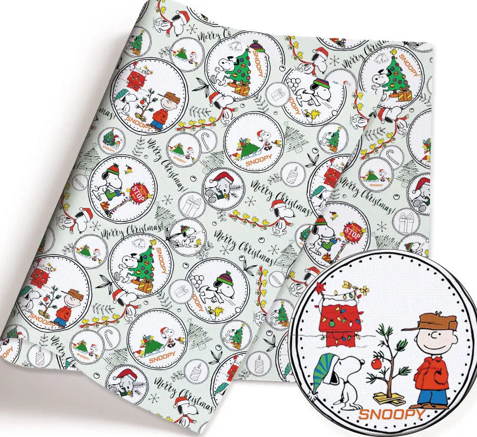 Snoopy Christmas polyCotton Fabric Half Yard (18” x 55”) 97559