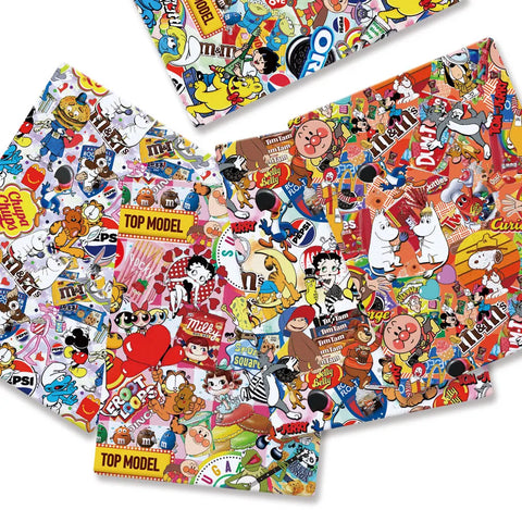 1990s Characters PolyCotton Fabric Half Yard (18” x 55”)