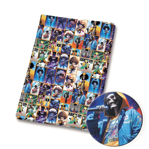 Anime Pirate Polycotton Fabric - Half Yard (18” x 55”) 12729