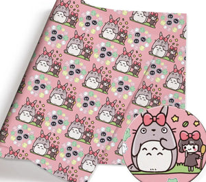 Ghibli Totoro polyCotton Fabric Half Yard (18” x 55”)