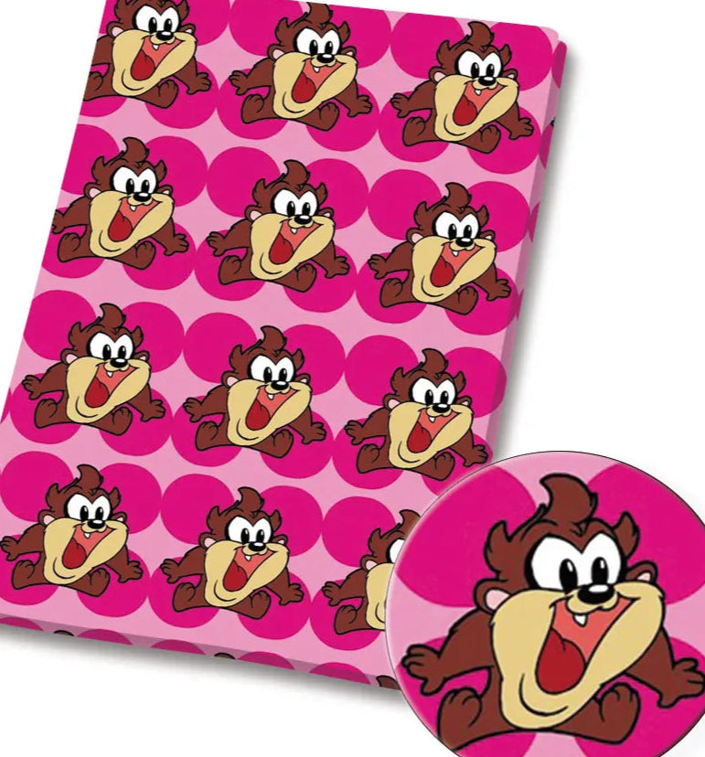 Baby Tasmanian Devil polyCotton Fabric Half Yard (18” x 55”)
