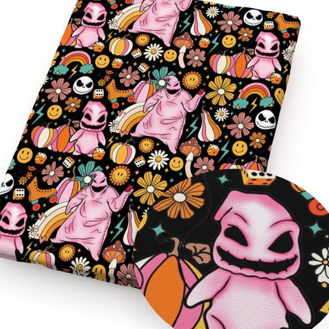 Pink Oogie Boogie Cotton Fabric Half Yard (18” x 55”)