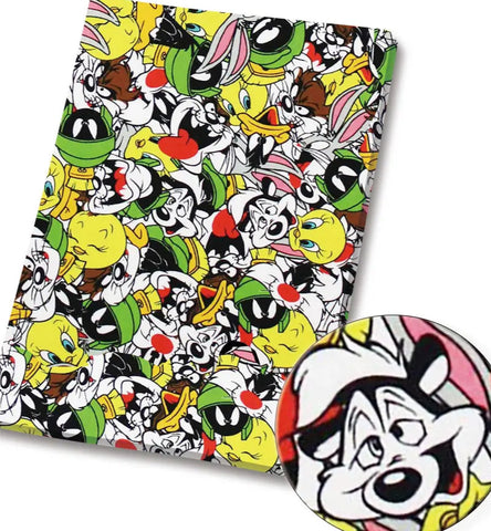 Looney Tunes polyCotton Fabric Half Yard (18” x 55”)