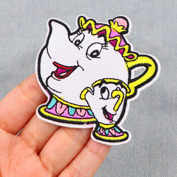 Mrs Potts and Chip Embroidered Patch