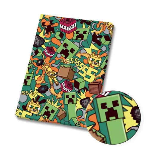 Pixel Blocks game Polycotton Fabric - Half Yard (18” x 55”) 33529