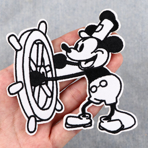 Steamboat Willie Embroidered Patch