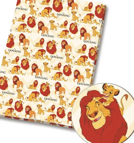 Lion King polyCotton Fabric Half Yard (18” x 55”)