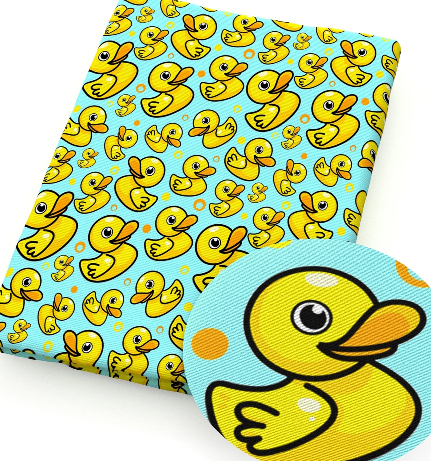 Rubber duck polyCotton Fabric Half Yard (18” x 55”)