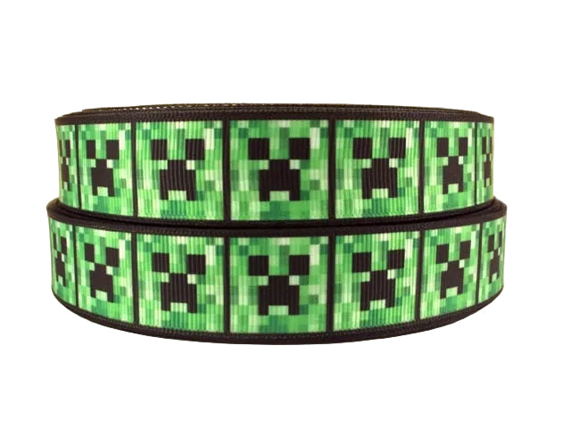 Pixel-block Game Grosgrain Ribbon 1004842