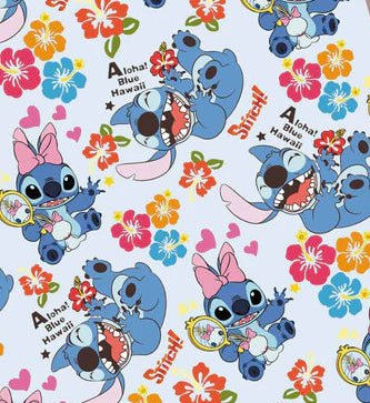 Hawaiian Alien Friends Polycotton Fabric - Half Yard (18” x 55”) 14856