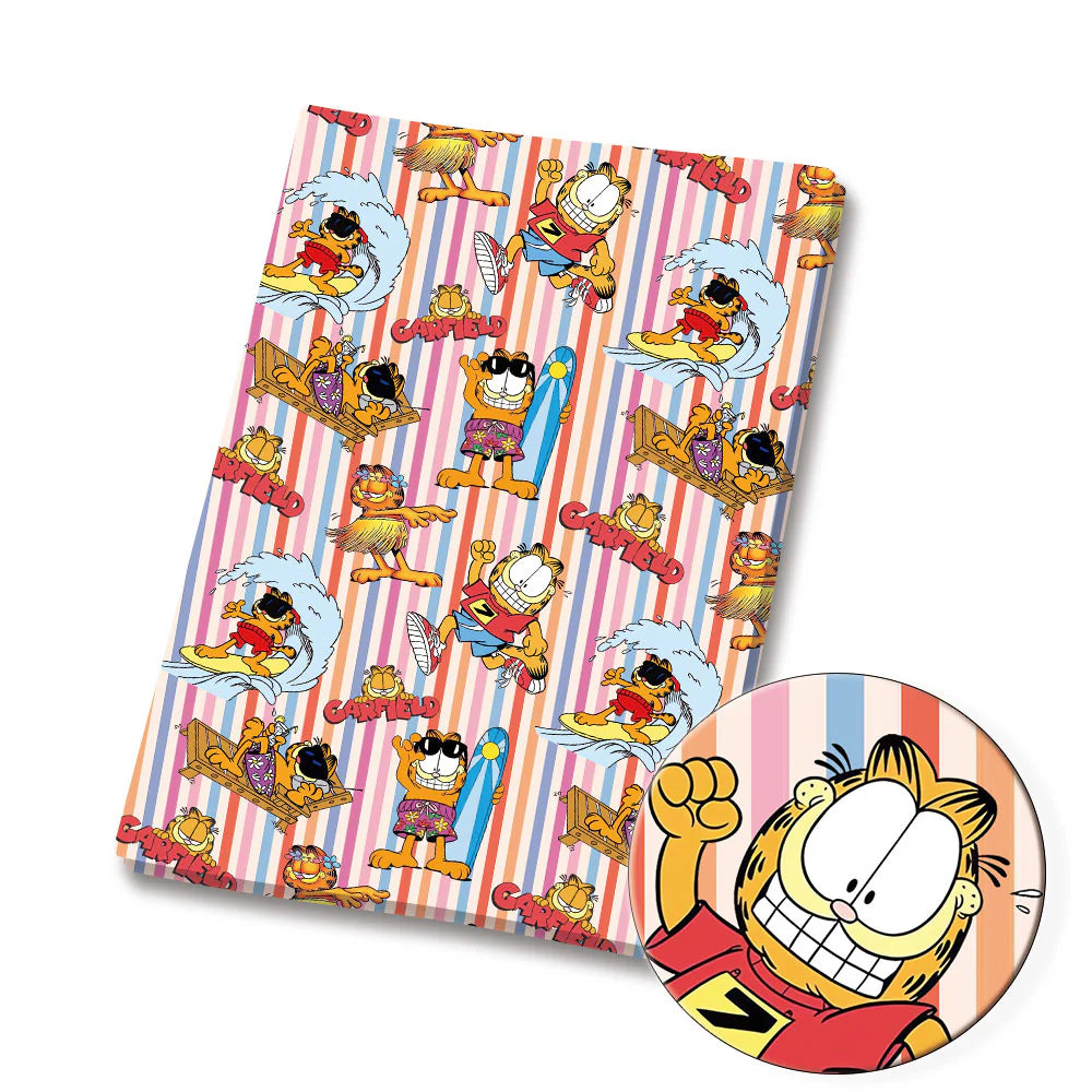 Garfield retro cat cartoon polyCotton Fabric Half Yard (18” x 55”) 90453