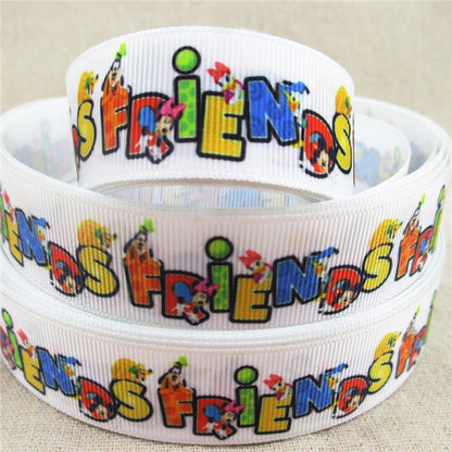 Classic Cartoon Mouse Friends Grosgrain Ribbon 1049845