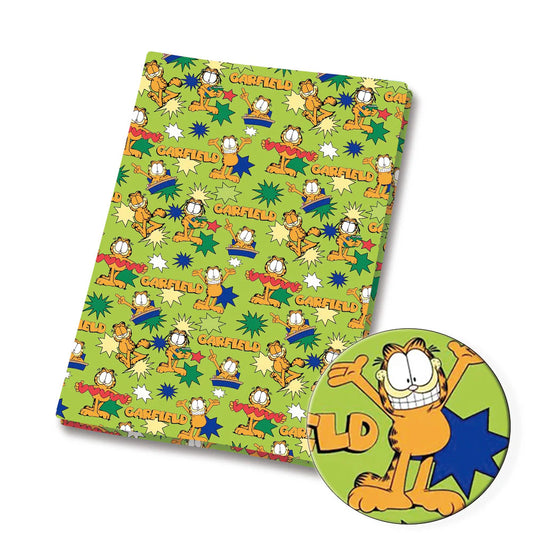 Garfield retro cat cartoon polyCotton Fabric Half Yard (18” x 55”) 5468
