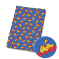Retro Orange Cartoon Cat Polycotton Fabric - Half Yard (18” x 55”) 4643
